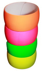 Load image into Gallery viewer, Neon Nation 4 Pack 80s Costume Bracelets 1&quot; Soft Bangles - Neon Nation
