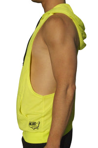 Neon Nation Muscle Cut Athletic Bodybuilder Stringer Tank Top Hoodie - Neon Nation