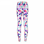 Load image into Gallery viewer, Neon Nation Multi Color Geometrical Square 3D Print Pattern Leggings Pants - Neon Nation
