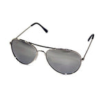 Load image into Gallery viewer, Unisex Kid Sized Aviator Sunglasses W/ Silver Mirrored Lens
