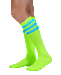 Colored Knee Highs with Stripes
