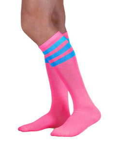 Colored Knee Highs with Stripes