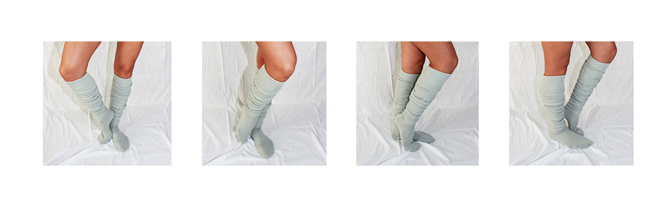 Extra Long Solid Color Thigh High Knit Socks