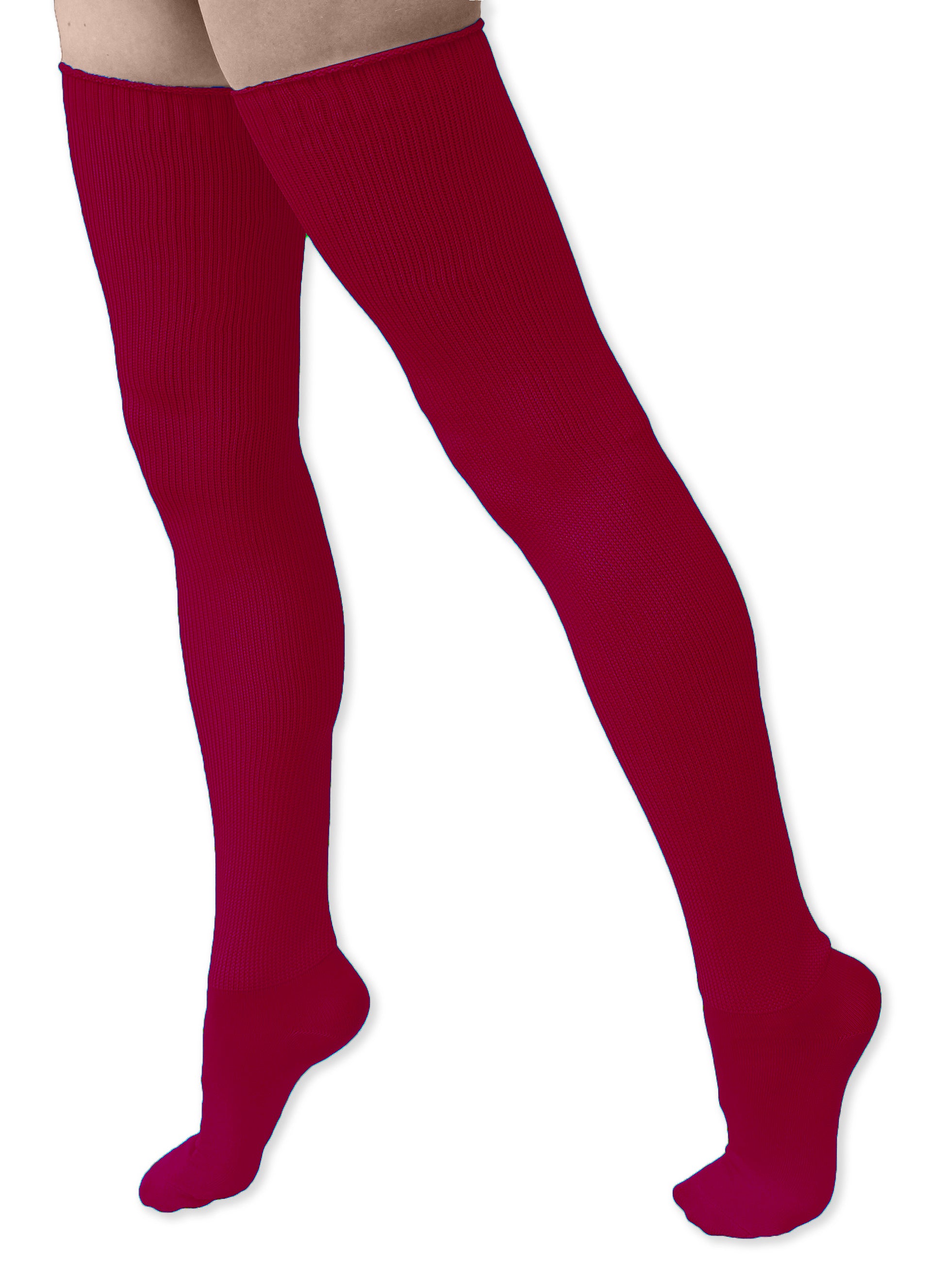 Extra Long Solid Color Thigh High Knit Socks