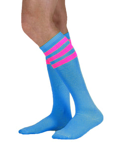 Colored Knee Highs with Stripes