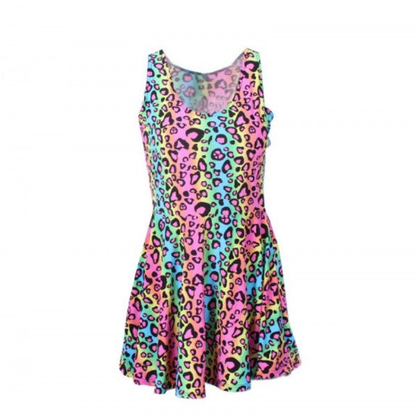 neon cheetah print dress Neon leopard dress