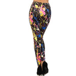 Load image into Gallery viewer, Neon Thrown Splattered Paint Leggings Graphic Bright Color Trendy Fashion Pants - Neon Nation
