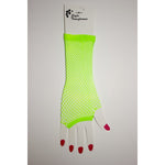 Load image into Gallery viewer, Neon Fish Net Long Arm Sleeve Glove Trendy Fashion Punk Style - Neon Nation
