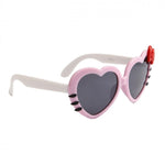Load image into Gallery viewer, Kids Heart Shaped Sunglasses w/ Colored Bows - Neon Nation
