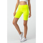 Load image into Gallery viewer, Active Cut High Waist Workout Biker Shorts with Slim Side Pockets
