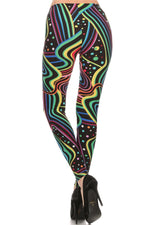 Load image into Gallery viewer, Colorful Abstract 1980s Shapes Print Costume Party Leggings

