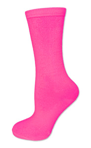 Solid Color Calf High Tube Socks with No Stripes