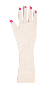 Load image into Gallery viewer, Neon Fish Net Long Arm Sleeve Glove Trendy Fashion Punk Style
