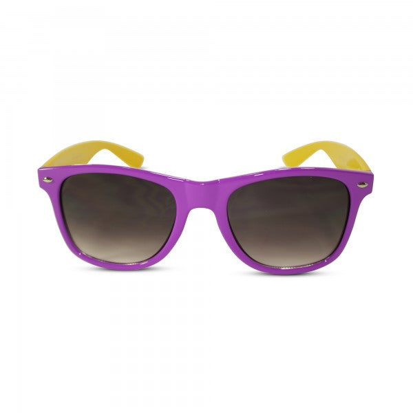 Neon Two-Tone Wayfarer Sunglasses Dark Lens – Neon
