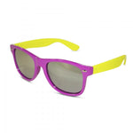 Load image into Gallery viewer, Neon Two-Tone Mirrored Wayfarer Style Sunglasses - Neon Nation
