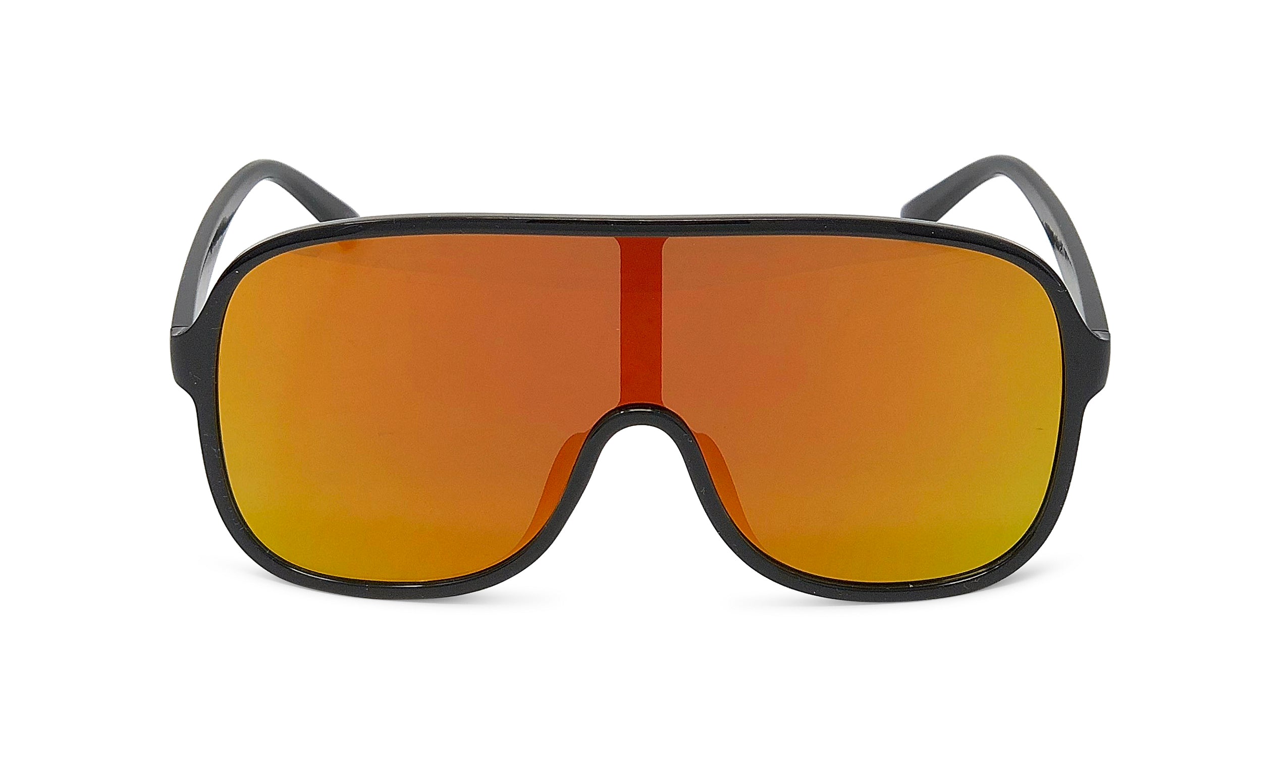 Large Flat Face Modern Aviator Style Sunglasses