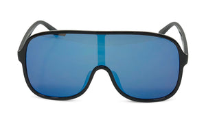 Large Flat Face Modern Aviator Style Sunglasses