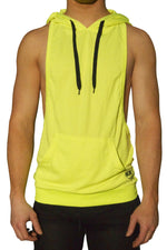 Load image into Gallery viewer, Neon Nation Muscle Cut Athletic Bodybuilder Stringer Tank Top Hoodie - Neon Nation
