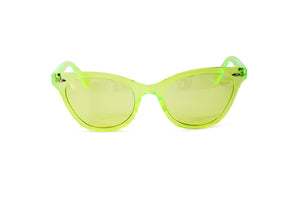 Clear Princess Cat Eye Neon Frame Wayfarer Sunglasses