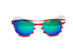 Load image into Gallery viewer, US American Flag Stars &amp; Stripes Framed Wayfarer Sunglasses
