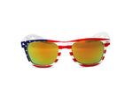Load image into Gallery viewer, US American Flag Stars &amp; Stripes Framed Wayfarer Sunglasses
