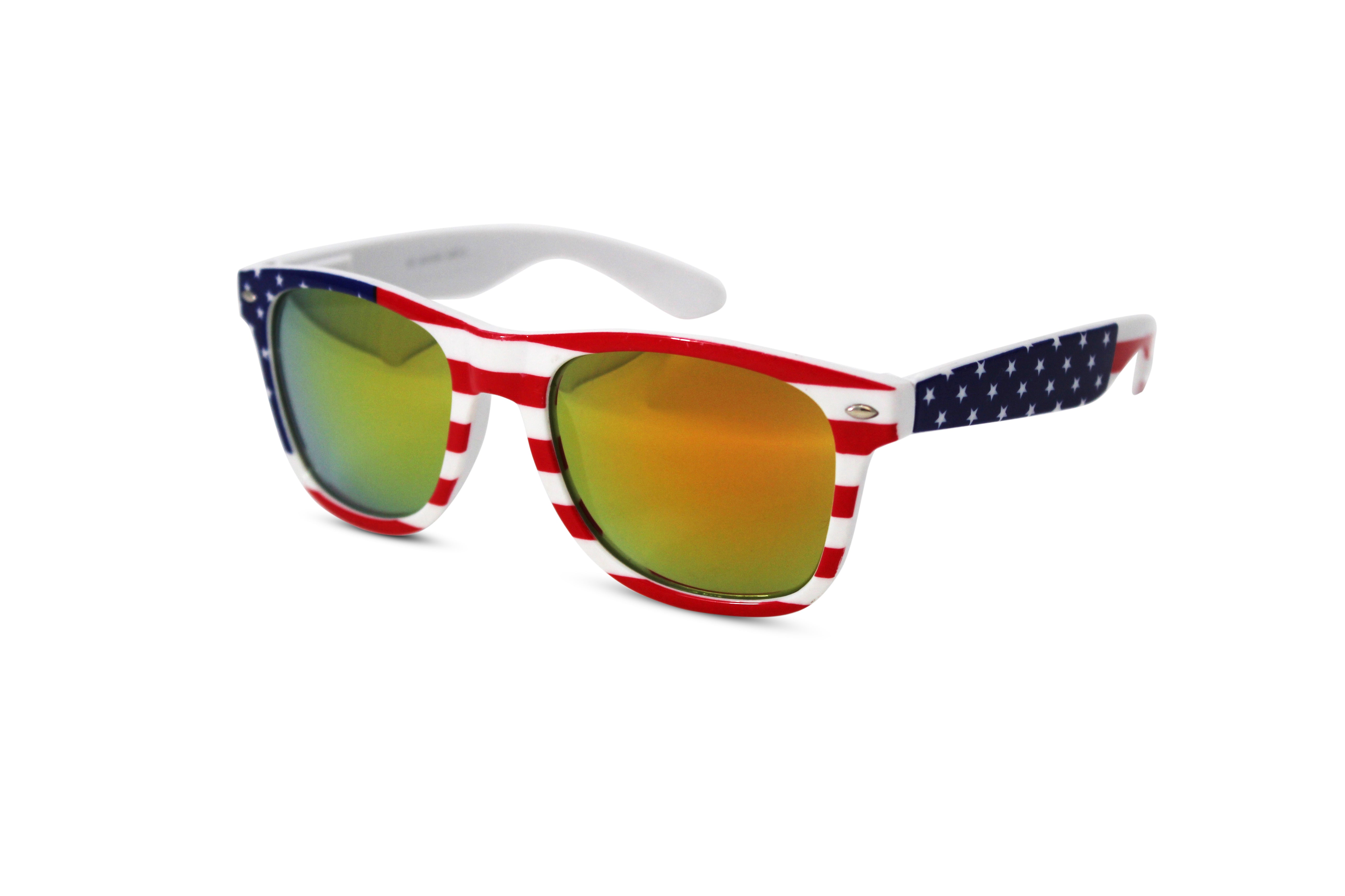 US American Flag Stars & Stripes Framed Wayfarer Sunglasses