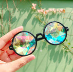 Load image into Gallery viewer, Round Holographic Kaleidoscope Party Glasses
