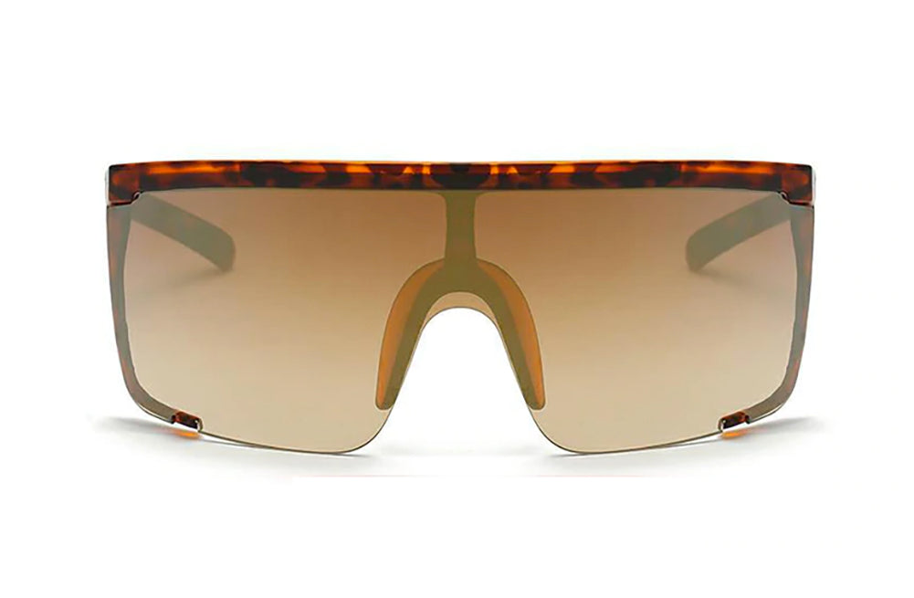 Large Cybertic Mirror Wrap Around Full Coverage Sunglasses