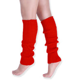 Load image into Gallery viewer, Neon Colorful Knit Ribbed Adult Size Knee High Leg Warmers 80s Costume
