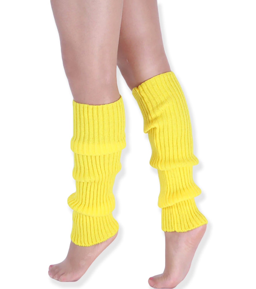 Neon Colorful Knit Ribbed Adult Size Knee High Leg Warmers 80s Costume –  Neon Nation