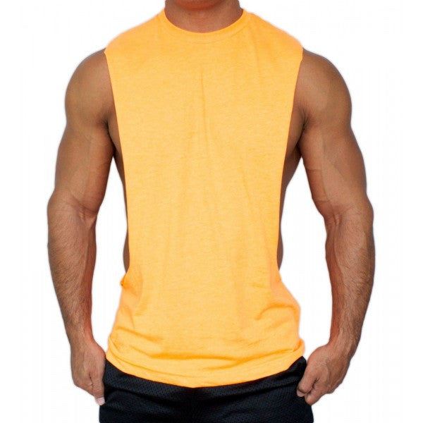 Muscle Cut Stringer Workout Tank Top T-Shirt by American Apparel - Neon Nation