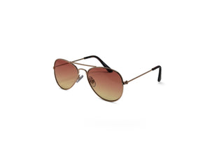 Unisex Kid Sized Ombre Colored Translucent Style Sunglasses