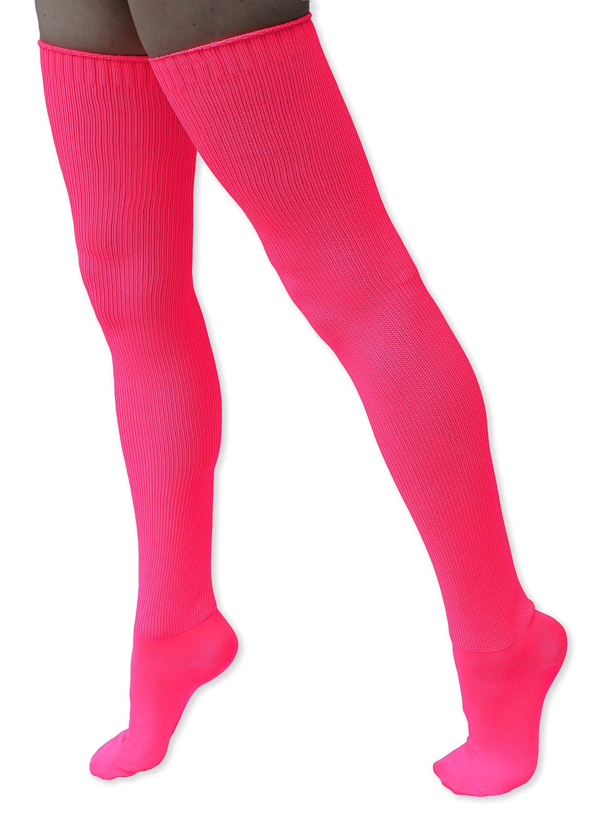 Extra Long Solid Color Thigh High Knit Socks