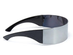 Load image into Gallery viewer, Futuristic Mirrored Wrap Around Costume Sunglasses
