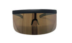 Load image into Gallery viewer, Large Wide Frame Cybertic Sunglasses w/ Mirrored Reflective Lens
