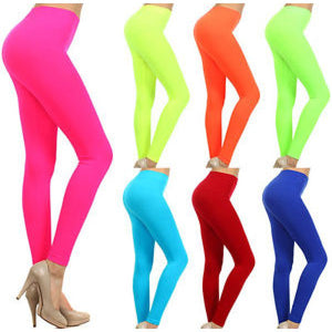 Bright shop colored leggings